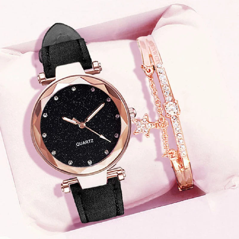 Women Watches Luxury Fashion Ladies Watch Leather Band Watch Women Female Quartz Wristwatches Montre Femme