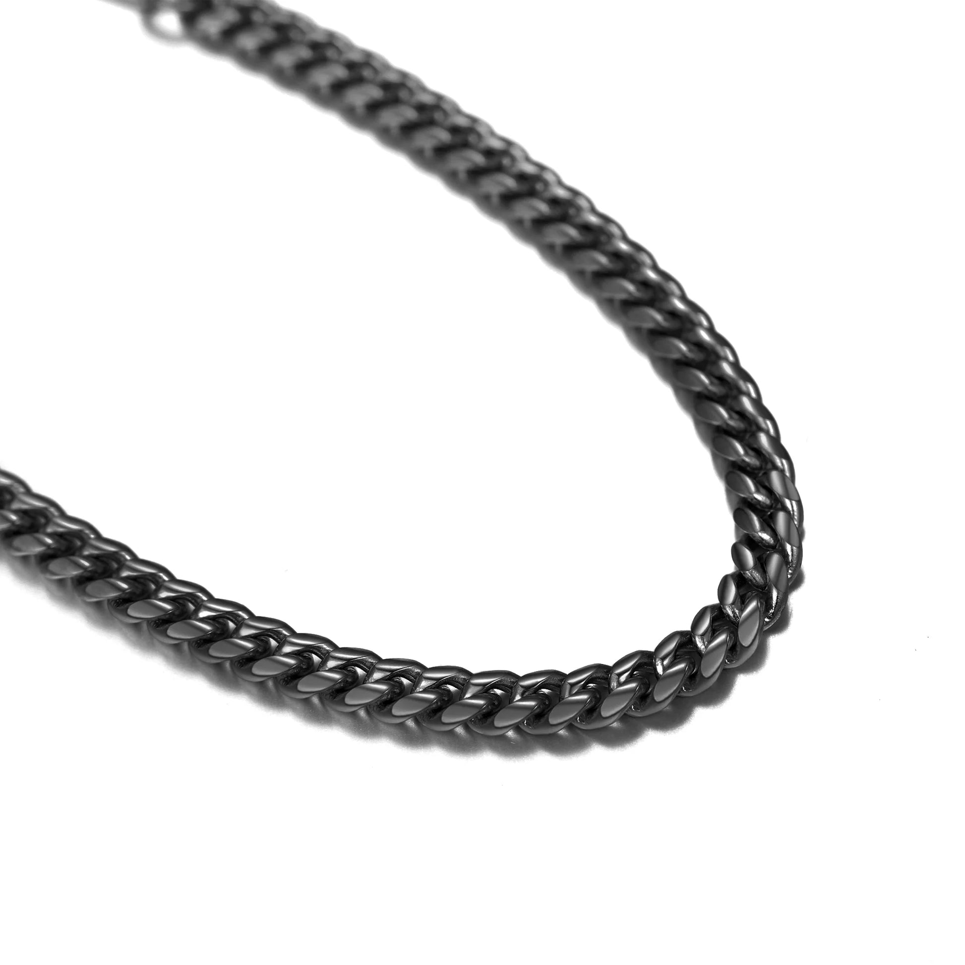 Cuban Link Black 14MM Wide Black Chain Bracelets Punk Mens Women Jewelry Gift, 21" Length